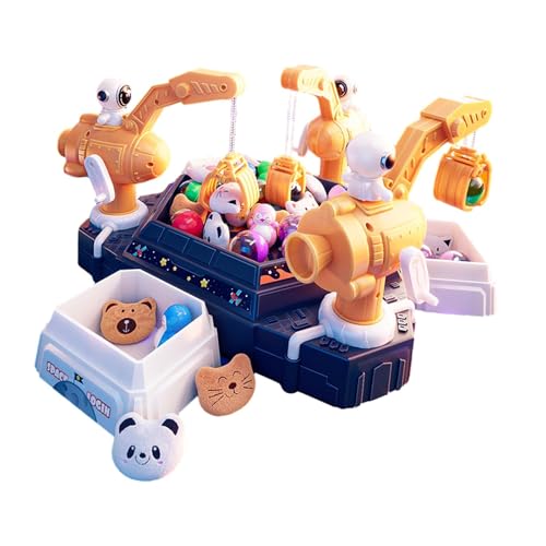 Amagogo Klauenmaschine mit 4 Mini-Plüschpuppenkapseln, Arcade-Süßigkeitskapsel-Klauenspiel, Preisspielzeug für Kinder im Alter von 3–12 Jahren von Amagogo