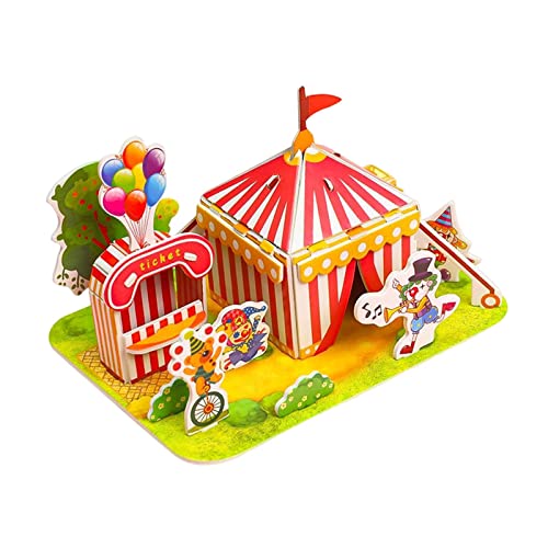 Amagogo Kreatives Puzzlespielhaus aus Papier - Lernspielzeug für Kinder und Erwachsene von Amagogo