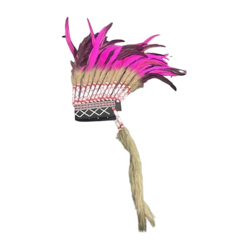 Amagogo Künstlicher Federhut, Stirnband, indischer Kopfschmuck für Rollenspiele, Karneval, Tanz Amagogo Künstlicher Federhut, Stirnband, indischer Kopfschmuck für Rollenspiele, Karneval, Tanz von Amagogo