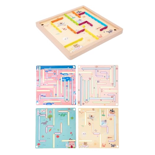 Amagogo Labyrinthspiel, Aktivitätspuzzle, Logikspiel, Labyrinth, Brettspiel, Farblernen von Amagogo