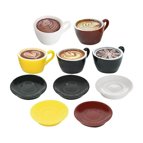 Amagogo Latte Art Kaffeetassen Set, DIY Lebensmittelspielzeug, Puppenhaus, Kaffee Latte, Mini Küchenspielzeug für Mikrolandschaftsdekoration, Kindertag, 10 Stück Amagogo Latte Art Kaffeetassen Set, DIY Lebensmittelspielzeug, Puppenhaus, Kaffee Latte, Mini Küchenspielzeug für Mikrolandschaftsdekoration, Kindertag, 10 Stück von Amagogo