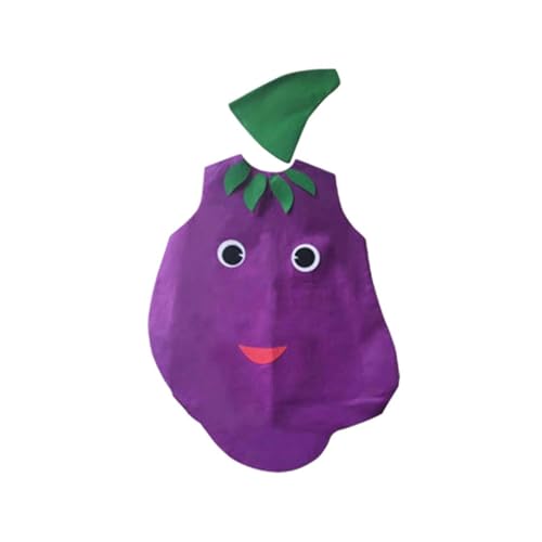 Amagogo Lebensmittelkostüm für Erwachsene, Cosplay-Bekleidung, Bequeme, niedliche Vliesstoff-Gemüsekostüme mit Kopfbedeckung für das Karnevalsfest, Aubergine Amagogo Lebensmittelkostüm für Erwachsene, Cosplay-Bekleidung, Bequeme, niedliche Vliesstoff-Gemüsekostüme mit Kopfbedeckung für das Karnevalsfest, Aubergine von Amagogo