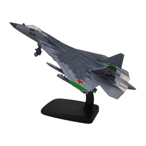 Amagogo Legierung 1/72 Fighter Flugzeug Diecast Model Flugzeugmodell Simulationsverzierung mit Ausstellungsständer für Büroschlafzimmer Wohnzimmer, Grau von Amagogo