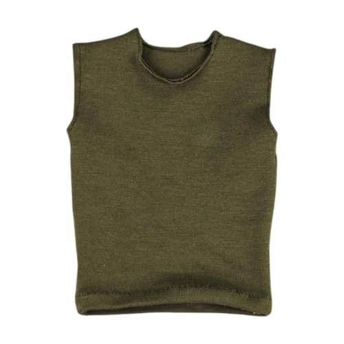 Amagogo Männliche Figur im Maßstab 1:6, T-Shirt, ärmellose Weste, Puppenkleidung, Miniatur für 12-Zoll-Figuren, Körper, Puppenmodell, Zubehör, Anzieh, GrÜn Amagogo Männliche Figur im Maßstab 1:6, T-Shirt, ärmellose Weste, Puppenkleidung, Miniatur für 12-Zoll-Figuren, Körper, Puppenmodell, Zubehör, Anzieh, GrÜn von Amagogo