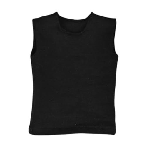 Amagogo Männliche Figur im Maßstab 1:6, T-Shirt, ärmellose Weste, Puppenkleidung, Miniatur für 12-Zoll-Figuren, Körper, Puppenmodell, Zubehör, Anzieh, Schwarz Amagogo Männliche Figur im Maßstab 1:6, T-Shirt, ärmellose Weste, Puppenkleidung, Miniatur für 12-Zoll-Figuren, Körper, Puppenmodell, Zubehör, Anzieh, Schwarz von Amagogo