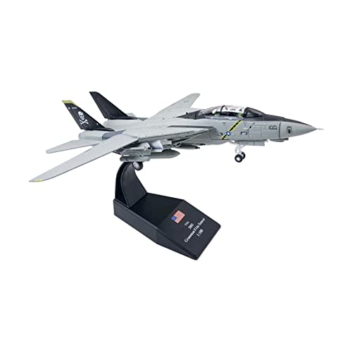 Amagogo Maßstab 1:100 Alloy Aircraft Modell F14 Fighter Spielzeug für Regal Andenken von Amagogo