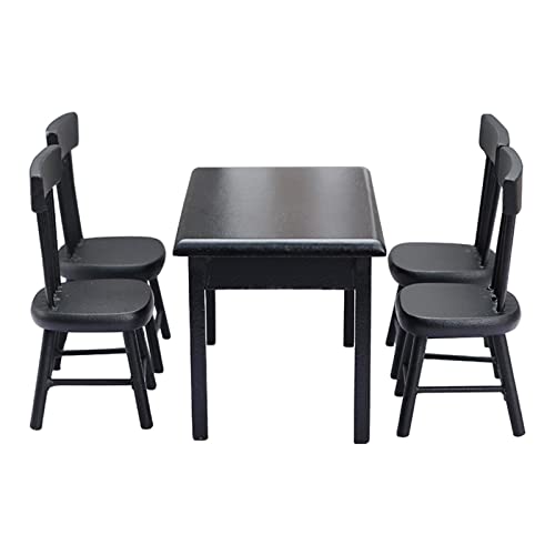 Amagogo Maßstab 1:12 Puppenhaus Tisch und Stühle Set für Puppenküche Dekoration Amagogo Maßstab 1:12 Puppenhaus Tisch und Stühle Set für Puppenküche Dekoration von Amagogo