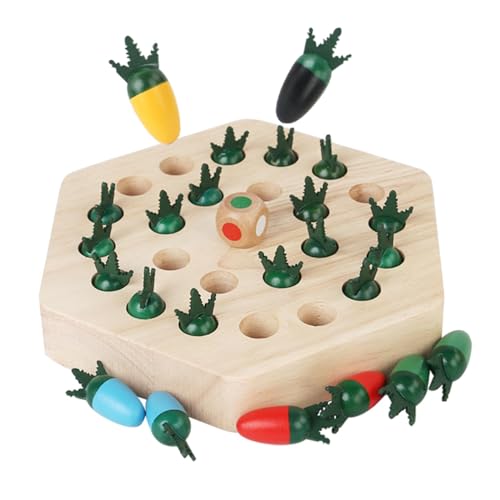 Amagogo Memory-Schachspiel aus Holz, Vorschultraining, Lernspielzeug, Farbsortierspielzeug für Kinder, Kinder, Familie von Amagogo