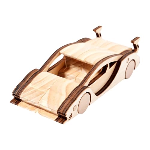 Amagogo Mini -Auto Graffiti Kinder Bildungsversammlung Spielzeugkoordination Zug Auto Holz DIY -Spielzeug für Partygeburtstag Erwachsene, Style F von Amagogo