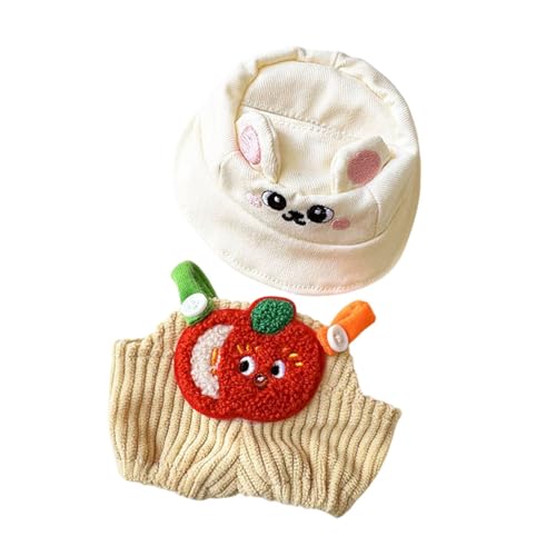 Amagogo Mini-Puppen Hosen Kleidung Set, Mädchen Puppen Kleidung, Puppen Accessoires Kleidung Zubehör Kleidung Zubehör, Puppe Outifits für Anhänger Puppe, Obsthut-Set Amagogo Mini-Puppen Hosen Kleidung Set, Mädchen Puppen Kleidung, Puppen Accessoires Kleidung Zubehör Kleidung Zubehör, Puppe Outifits für Anhänger Puppe, Obsthut-Set von Amagogo