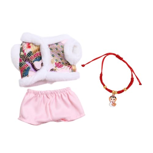 Amagogo Mini Puppenkleidung, Tang Anzug, Kinder Geschenk, Modisches Miniatur Kostüm, Stilvolle Niedliche Kleidung, Anzug, Outfit für 17 cm Große Puppen, Rosa Amagogo Mini Puppenkleidung, Tang Anzug, Kinder Geschenk, Modisches Miniatur Kostüm, Stilvolle Niedliche Kleidung, Anzug, Outfit für 17 cm Große Puppen, Rosa von Amagogo