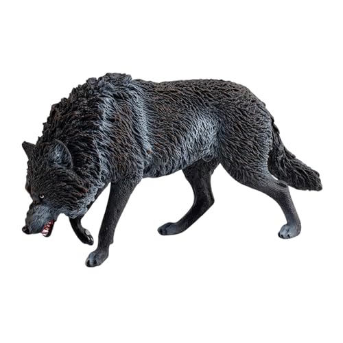 Amagogo Mini-Wolfsfigur, realistische Tierfigur, Heimdekoration, Miniatur-Tierspielzeug, Lernspielzeug für Kinder, Geburtstagsgeschenk, Schwarz Amagogo Mini-Wolfsfigur, realistische Tierfigur, Heimdekoration, Miniatur-Tierspielzeug, Lernspielzeug für Kinder, Geburtstagsgeschenk, Schwarz von Amagogo
