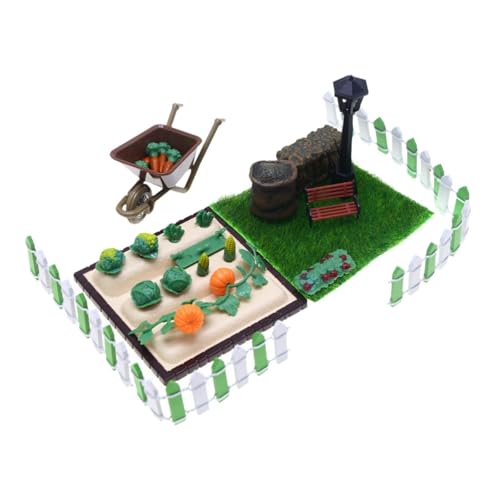 Amagogo Miniatur-Gemüse-Szenen-Modell, Gemüse-Szenen-Requisiten, Bastel-Ornamente, Rollenspiel-Spielzeug, Mini-Bauernhof-Modellbausatz für Kleinkinder ab 3 von Amagogo