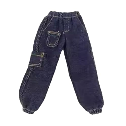 Amagogo Miniatur-Jeans im Maßstab 1:12, Mini-Hose, lässige handgefertigte Hose, Outfit, Kostüm für 15,2 cm große Soldatenfiguren, Zubehör Amagogo Miniatur-Jeans im Maßstab 1:12, Mini-Hose, lässige handgefertigte Hose, Outfit, Kostüm für 15,2 cm große Soldatenfiguren, Zubehör von Amagogo