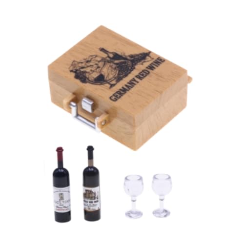 Amagogo Miniaturweinflaschen Puppenhaus Dekorationen Mini Spielzeuggiblets tun Spiel Simulation Getränk Tassen Rotwein dekorative Gegenstände, Deutschland Amagogo Miniaturweinflaschen Puppenhaus Dekorationen Mini Spielzeuggiblets tun Spiel Simulation Getränk Tassen Rotwein dekorative Gegenstände, Deutschland von Amagogo