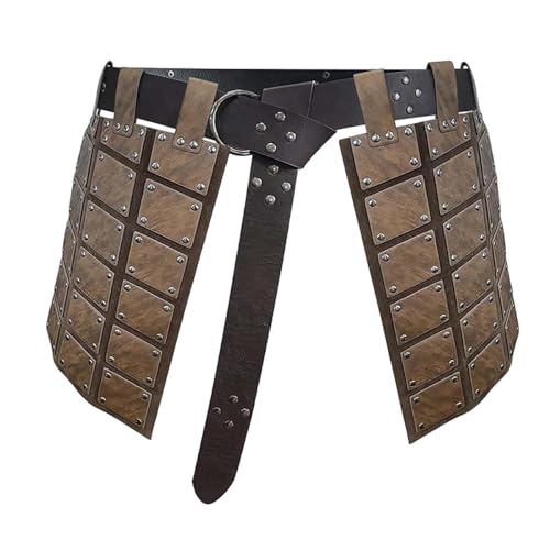 Amagogo Mittelalter PU Leder Oberschenkel Rüstungen Piratenhemd für Herren Cosplay Party Braun Amagogo Mittelalter PU Leder Oberschenkel Rüstungen Piratenhemd für Herren Cosplay Party Braun von Amagogo