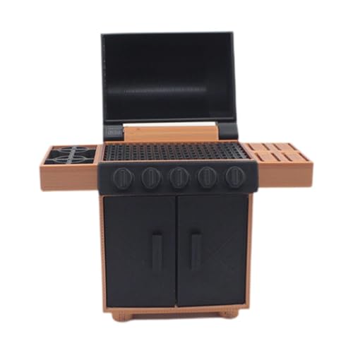 Amagogo Modell Küche Spielzeug Kinder Geschenk Kompakte Lieferungen Simulation Dekoration BBQ Rack für Maßstab 1:12/20 BJD Puppe Teile ACCS, 5.6x2.2x6cm von Amagogo