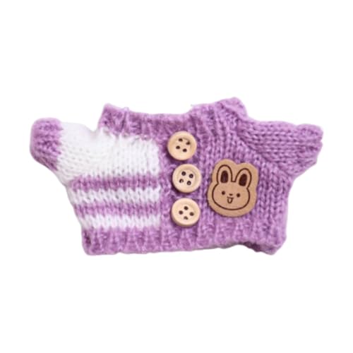 Amagogo Modische Puppenpullover-Outfits, niedliche Kollektion, handgefertigte Kleidung, Mini-Puppenkleidung für 15–17 cm große Puppen, Kindergeschenke, Violetter Pullover Amagogo Modische Puppenpullover-Outfits, niedliche Kollektion, handgefertigte Kleidung, Mini-Puppenkleidung für 15–17 cm große Puppen, Kindergeschenke, Violetter Pullover von Amagogo
