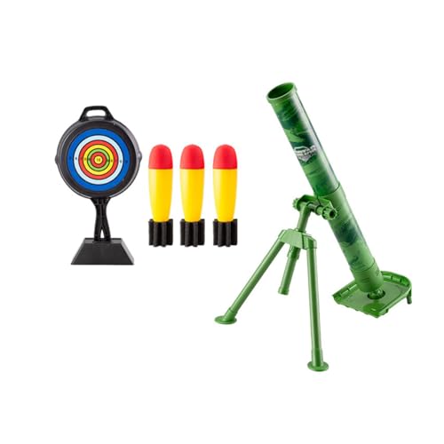 Amagogo Mörserwerfer-Spielzeugset, Chase-Raketen-Spielset, Loading-Eimer-Spielset für Jungen und Mädchen, Grün von Amagogo