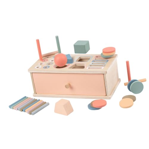 Amagogo Objekt Beständigkeit Box, Drop Box Feinmotorische Fähigkeiten Entwicklung Farbform Sorter Holz für Jungen Mädchen Kinder Kinder, 3 in 1 Amagogo Objekt Beständigkeit Box, Drop Box Feinmotorische Fähigkeiten Entwicklung Farbform Sorter Holz für Jungen Mädchen Kinder Kinder, 3 in 1 von Amagogo