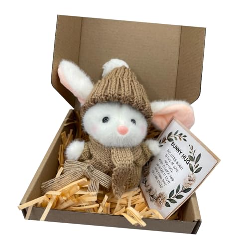 Amagogo Ostergeschenk Mini Bunny Doll Spielzeug Haushaltsfestival Layout, Schmuck Kunsthandwerk Geburtstag Leichtes Party Supply Home Decor, Khaki von Amagogo