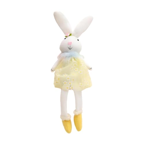 Amagogo Osterhasenpuppe Tier Ornament Figur kreatives Handwerk Sammler Kaninchen Plüsch Spielzeug Stoffe für Partykamin, Gelb Amagogo Osterhasenpuppe Tier Ornament Figur kreatives Handwerk Sammler Kaninchen Plüsch Spielzeug Stoffe für Partykamin, Gelb von Amagogo