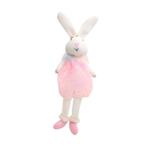 Amagogo Osterhasenpuppe Tier Ornament Figur kreatives Handwerk Sammler Kaninchen Plüsch Spielzeug Stoffe für Partykamin, Rosa Amagogo Osterhasenpuppe Tier Ornament Figur kreatives Handwerk Sammler Kaninchen Plüsch Spielzeug Stoffe für Partykamin, Rosa von Amagogo