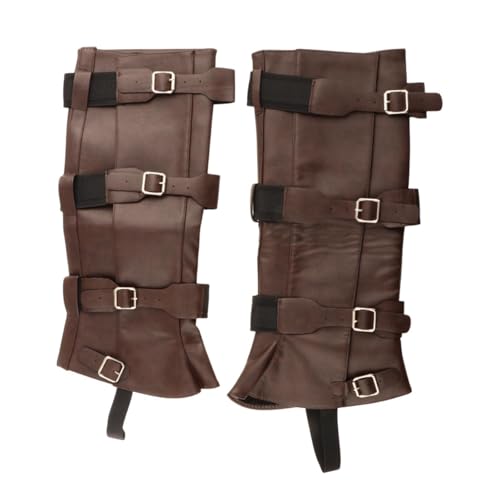 Amagogo Piraten-Stiefelüberzüge, Schuhüberzüge, Gothic-Schutz, mittelalterliche Stiefelüberzüge für den Außenbereich, Kaffeehöhe 42.5 cm Amagogo Piraten-Stiefelüberzüge, Schuhüberzüge, Gothic-Schutz, mittelalterliche Stiefelüberzüge für den Außenbereich, Kaffeehöhe 42.5 cm von Amagogo