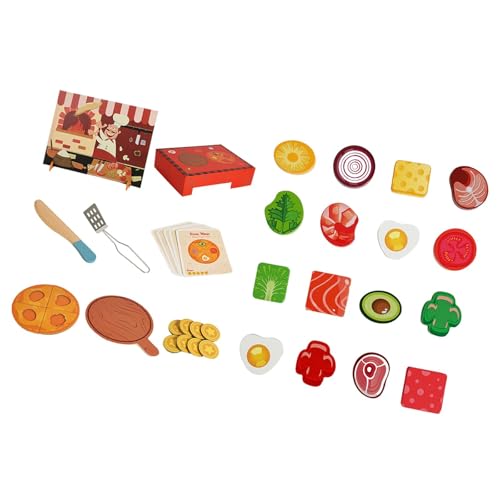 Amagogo Pizza-Party-Spielzeug-Spielset, Pizza-Set aus, Rollenspiel-Küchenzubehör, Ornament-Spielset Amagogo Pizza-Party-Spielzeug-Spielset, Pizza-Set aus, Rollenspiel-Küchenzubehör, Ornament-Spielset von Amagogo