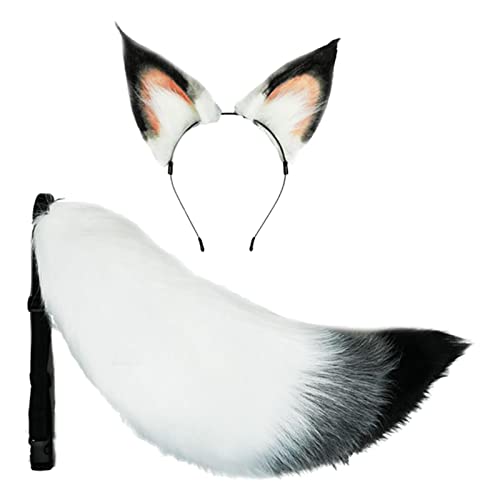 Amagogo Plüsch Fuchsohren und Stirnband Set für Kinder - Haarschmuck für fantasievolle Spiele, 65cm von Amagogo