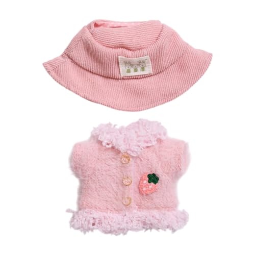 Amagogo Plüschfigur-Mantel, zum Anziehen für kleine Mädchen, Foto-Requisiten, modischer DIY-Mantel mit offener Vorderseite, Mädchen-Puppen-Hose-Outfit für, Rosa Amagogo Plüschfigur-Mantel, zum Anziehen für kleine Mädchen, Foto-Requisiten, modischer DIY-Mantel mit offener Vorderseite, Mädchen-Puppen-Hose-Outfit für, Rosa von Amagogo