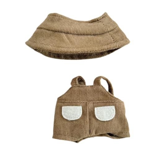 Amagogo Plüschpuppen -Strampler Kostüme mit Hut -Imagination Fashion Photo Requisiten verkleiden Sich für 5,91 Zoll/6,69 Zoll Puppe für Kinder, Brauner Hut Amagogo Plüschpuppen -Strampler Kostüme mit Hut -Imagination Fashion Photo Requisiten verkleiden Sich für 5,91 Zoll/6,69 Zoll Puppe für Kinder, Brauner Hut von Amagogo
