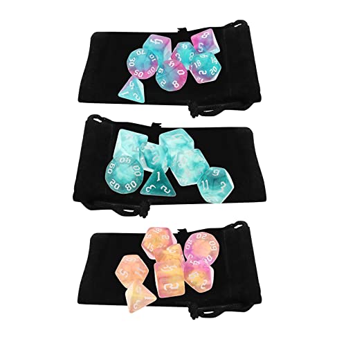 Amagogo Polyedrisches Würfel-Set, D4-D20, DND, Tisch-RPG-Spielzeug, 21-teilig Amagogo Polyedrisches Würfel-Set, D4-D20, DND, Tisch-RPG-Spielzeug, 21-teilig von Amagogo