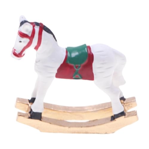 Amagogo Puppenhaus Miniatur Schaukelpferd Zubehör Dekorative Sammlung Nette Cockhorse von Amagogo