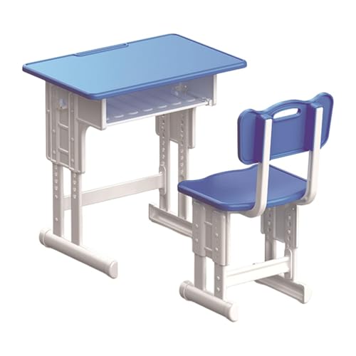 Amagogo Puppenhaus Miniatur Schreibtisch und Stuhl Set Mini Tisch und Stuhl 1:12 Rollenspiel Puppenhaus Dekoration für Foto Requisiten Dekor, Blau Amagogo Puppenhaus Miniatur Schreibtisch und Stuhl Set Mini Tisch und Stuhl 1:12 Rollenspiel Puppenhaus Dekoration für Foto Requisiten Dekor, Blau von Amagogo