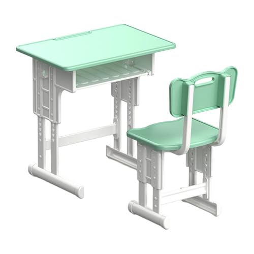 Amagogo Puppenhaus Miniatur Schreibtisch und Stuhl Set Mini Tisch und Stuhl 1:12 Rollenspiel Puppenhaus Dekoration für Foto Requisiten Dekor, GrÜn Amagogo Puppenhaus Miniatur Schreibtisch und Stuhl Set Mini Tisch und Stuhl 1:12 Rollenspiel Puppenhaus Dekoration für Foto Requisiten Dekor, GrÜn von Amagogo