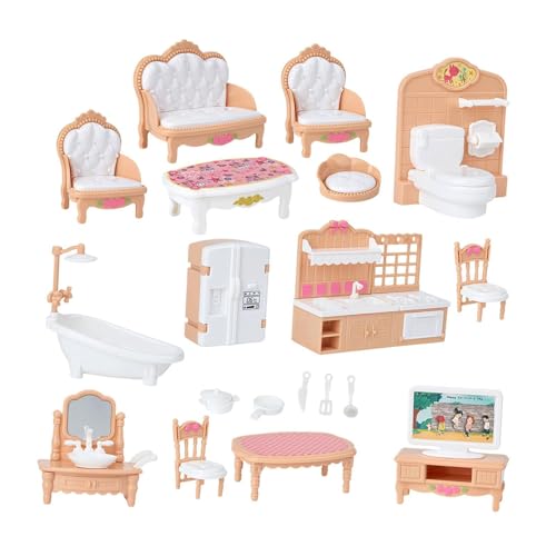 Amagogo Puppenhaus-Möbel-Zubehör-Set, 1:12, Klassische Simulation, Puppenhaus-Dekor, Miniaturmöbel für Kinder, Geburtstagsgeschenke Amagogo Puppenhaus-Möbel-Zubehör-Set, 1:12, Klassische Simulation, Puppenhaus-Dekor, Miniaturmöbel für Kinder, Geburtstagsgeschenke von Amagogo