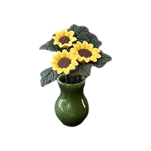 Amagogo Puppenhaus Pflanze Puppenhaus Blume Modell, 1/12 Miniatur Bonsai Pflanze, Puppenhaus Mini Topfpflanze für Diorama Ornamente Geschenk von Amagogo