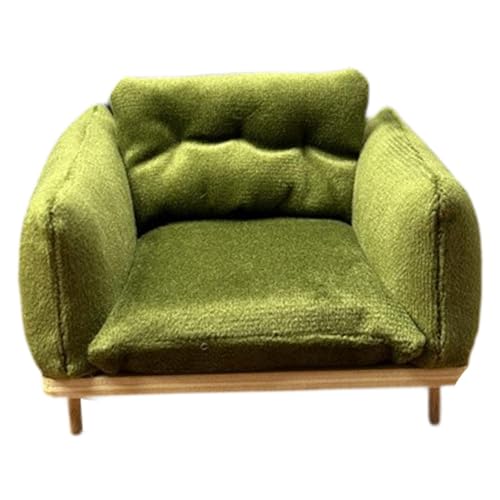 Amagogo Puppenhaus-Sessel, 1/12 Puppenhaus-Kollektion, realistisches Miniatur-Sofa, 10 x 8 x 6,5 cm, GrÜn Amagogo Puppenhaus-Sessel, 1/12 Puppenhaus-Kollektion, realistisches Miniatur-Sofa, 10 x 8 x 6,5 cm, GrÜn von Amagogo