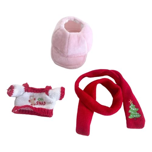 Amagogo Puppenkleidung, Puppen-Outfits, weihnachtlicher roter Schal, Plüsch-Puppenzubehör, Puppenkleidung, süßer Puppenkleidungsanzug für 17 cm große Puppen Amagogo Puppenkleidung, Puppen-Outfits, weihnachtlicher roter Schal, Plüsch-Puppenzubehör, Puppenkleidung, süßer Puppenkleidungsanzug für 17 cm große Puppen von Amagogo
