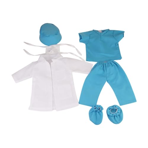 Amagogo Puppenkleidung Doll Kleidung 18 "Spielset Kleidung Entzückende Puppenarzt -Outfit -Puppen -Peeling für American Dolls Girls 18in Dolls, Blau Amagogo Puppenkleidung Doll Kleidung 18 "Spielset Kleidung Entzückende Puppenarzt -Outfit -Puppen -Peeling für American Dolls Girls 18in Dolls, Blau von Amagogo