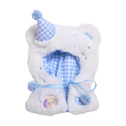 Amagogo Puppenplüsch -Outfit Plüsch Doll Kleidung Stoffededs Spielzeug Accessoires Puppenkleidung, Blau von Amagogo