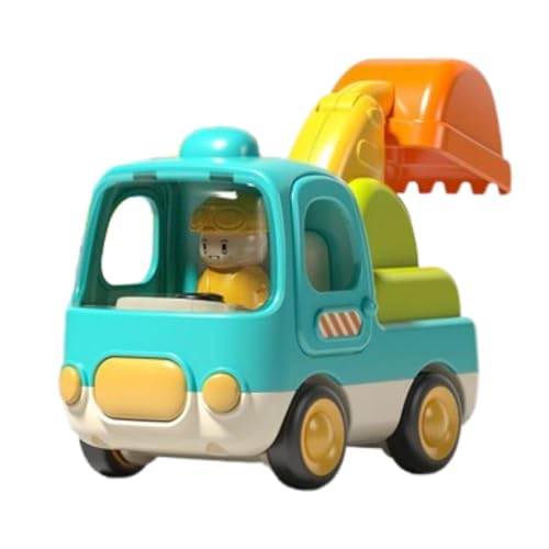 Amagogo Push and Go Car Construction Vehicle Toy, kreativ, tragbar, Trägheitswagenspielzeug, Reibungsantriebsspielzeug für Jungen Mädchen Geschenke, Bagger Amagogo Push and Go Car Construction Vehicle Toy, kreativ, tragbar, Trägheitswagenspielzeug, Reibungsantriebsspielzeug für Jungen Mädchen Geschenke, Bagger von Amagogo