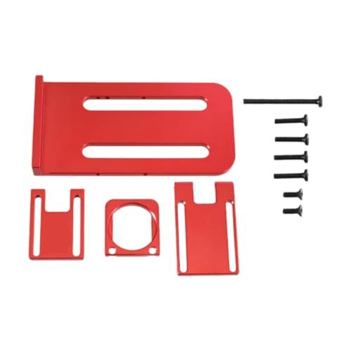 Amagogo RC -Auto -Batterie -Halterung Batteriehalter Einstellbarer Höhe RC -Auto -Austausch für H16 bm H16GT H16H 16207 16208 16209 16210, Rot von Amagogo