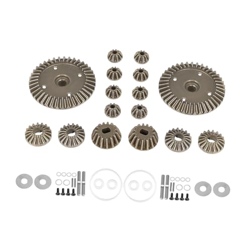 Amagogo RC-Auto-Differentialgetriebesatz, Antriebsrad-Ersatzteile, Ersatz-Metallritzel-Differentialgehäuse für 1:10-Modelle, LKWs, 1 Satz von Amagogo
