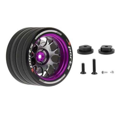 Amagogo RC Auto Handrad Metall Lenkrad Ersatz Verschleißfest Upgrade für MT4 M17 RC Fernbedienung DIY Zubehör, violett Amagogo RC Auto Handrad Metall Lenkrad Ersatz Verschleißfest Upgrade für MT4 M17 RC Fernbedienung DIY Zubehör, violett von Amagogo