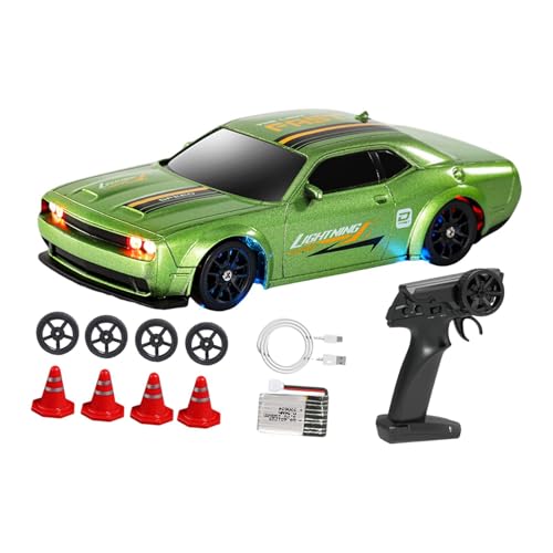 Amagogo RC-Auto im Maßstab 1/43, Mini-RC-Spielzeug, 1/43 -Sportspielzeug, Modellauto, ferngesteuertes Fahrzeug für und Erwachsene, Hellgrün von Amagogo