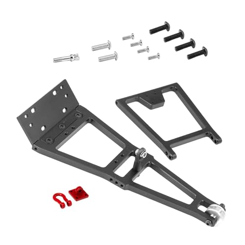 Amagogo RC-Autoteil-LKW-Abschleppkranarm-Abschleppsatz für 1/10 RC-Crawler und Anhänger ersetzen, Ersatzteil, RC-Abschleppwagen-Zubehörsatz, Schwarz von Amagogo