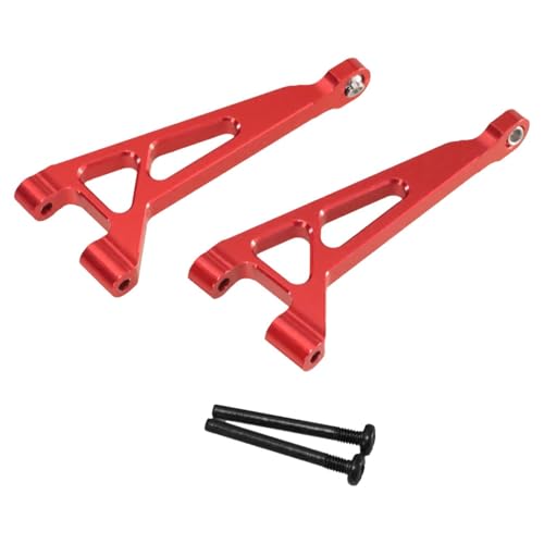 Amagogo RC-Car-Hinterer Oberarm aus Aluminium, RC-Zubehör, Metall-Ersatzteile, Ersatzteile für 1:16-Auto 16210 H16V3 16208 16209, Rot Amagogo RC-Car-Hinterer Oberarm aus Aluminium, RC-Zubehör, Metall-Ersatzteile, Ersatzteile für 1:16-Auto 16210 H16V3 16208 16209, Rot von Amagogo
