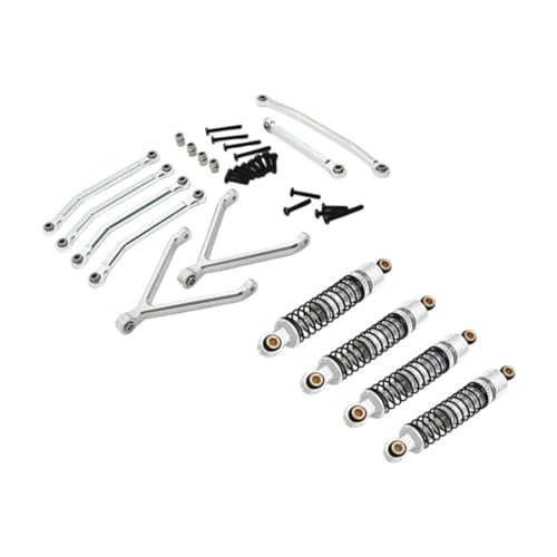 Amagogo RC Car Zubehör Set Ersetzt Upgrade Robuste, Leichte RC Car Teileglieder Und Stoßdämpfer Set für 1/24 RC Car Fcx24, Argent Amagogo RC Car Zubehör Set Ersetzt Upgrade Robuste, Leichte RC Car Teileglieder Und Stoßdämpfer Set für 1/24 RC Car Fcx24, Argent von Amagogo